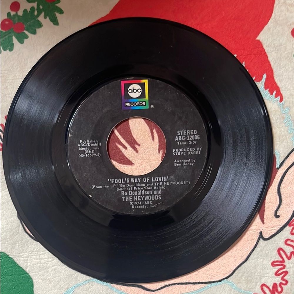 ABC Records Vinyl 45 RPM Bo Donaldson & the Heywoods